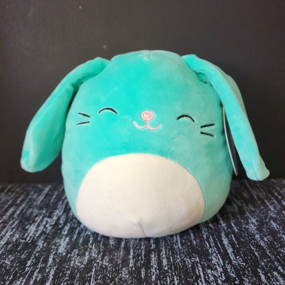 Squishmallows Regan Teal Bunny Easter 8 in.